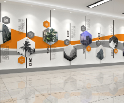 企業(yè)歷程文化墻效果圖展示