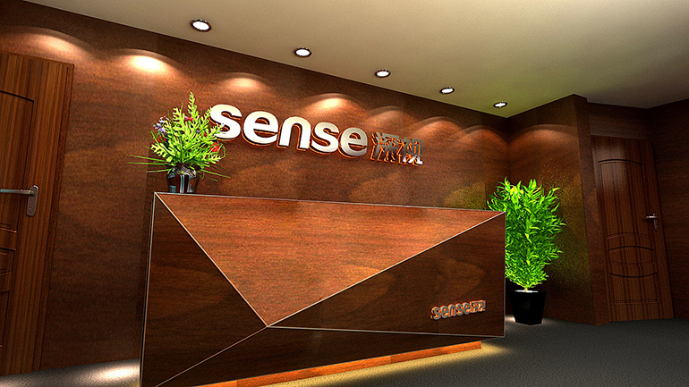 深視公司前臺(tái)背景墻