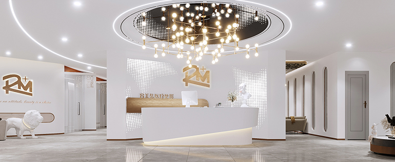 醫(yī)療整形前臺(tái)背景墻