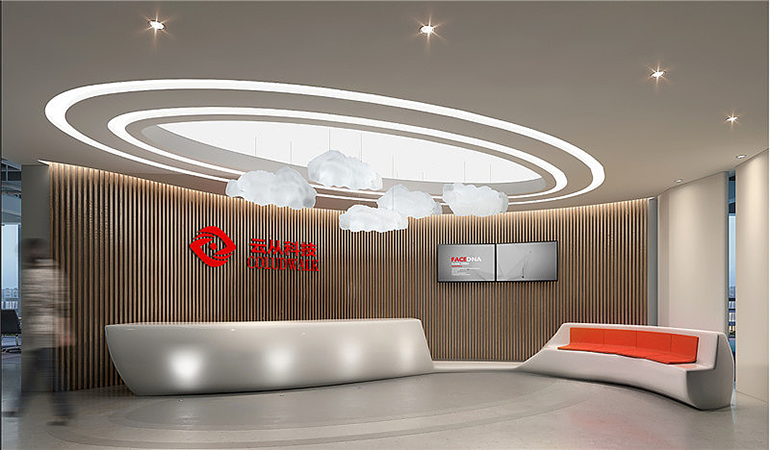 云從科技前臺(tái)背景墻