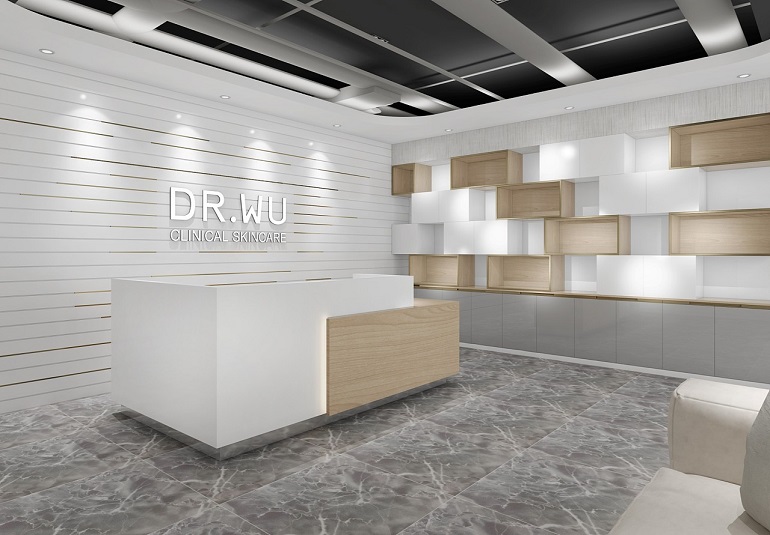 DR.WU公司前臺(tái)背景墻