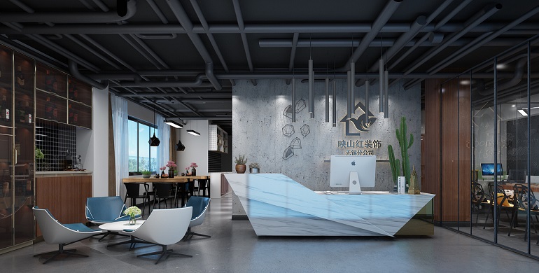 映紅裝飾前臺背景墻