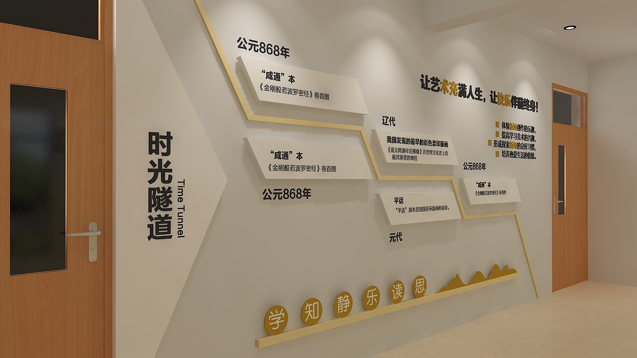 書法學院文化墻設計